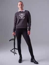 PS of Sweden Karla Monogram sweater in dark grey- 1 small left