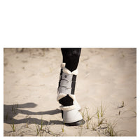 BR Eileen faux fur mesh Dove boots