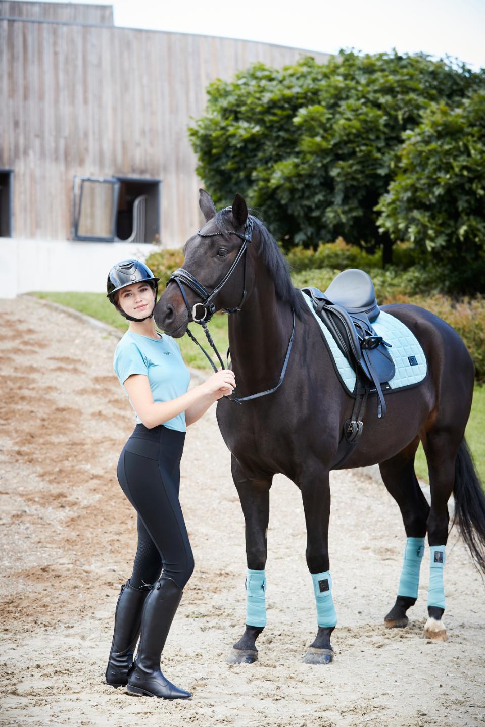 Catago FIR tech stone blue dressage set