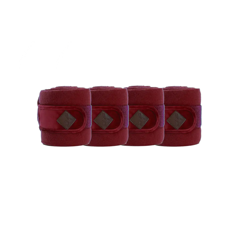 Kentucky Bordeaux velvet Polar fleece bandages