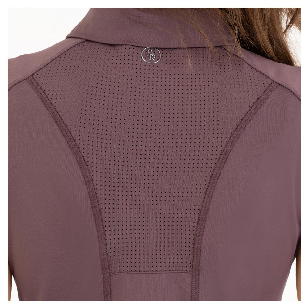 BR Isa sleeveless polo shirt in huckleberry