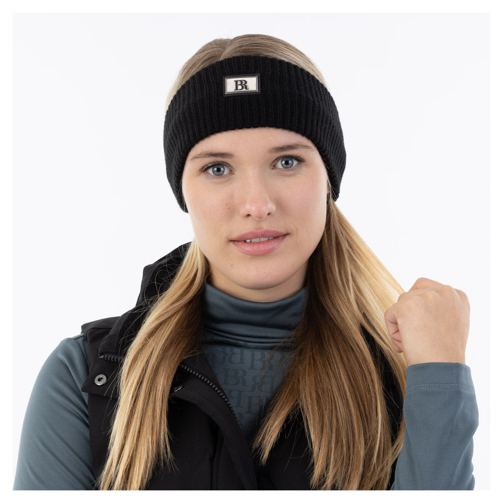 BR knitted headband in meteorite