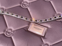 Equiture Alternating Light amethyst, capri gold and jet browband