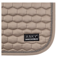 Anky Greige Stepped satin dressage saddlepad