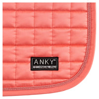 Anky Sugar Coral satin dressage saddlepad