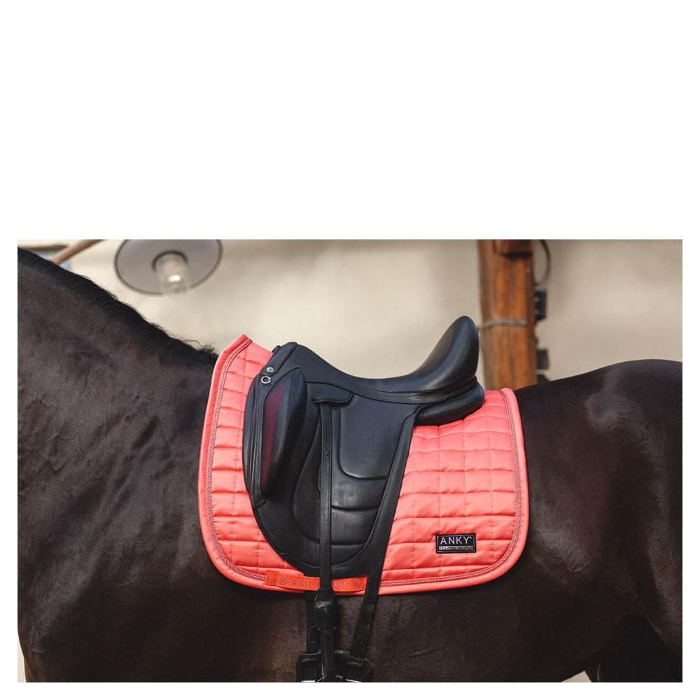 Anky Sugar Coral satin dressage saddlepad