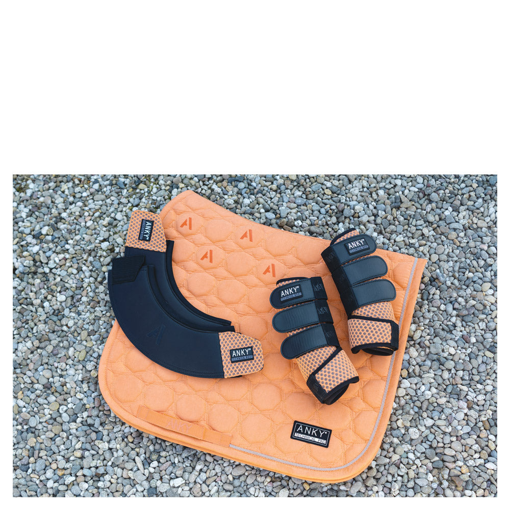 Anky Gold sunset suede dressage saddlepad