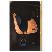 Anky Gold sunset suede dressage saddlepad