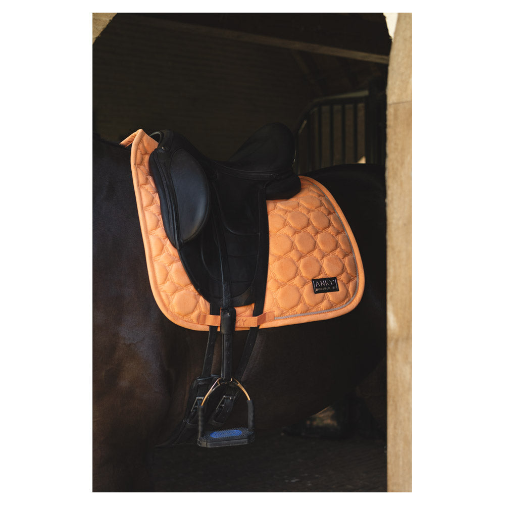 Anky Gold sunset suede dressage saddlepad