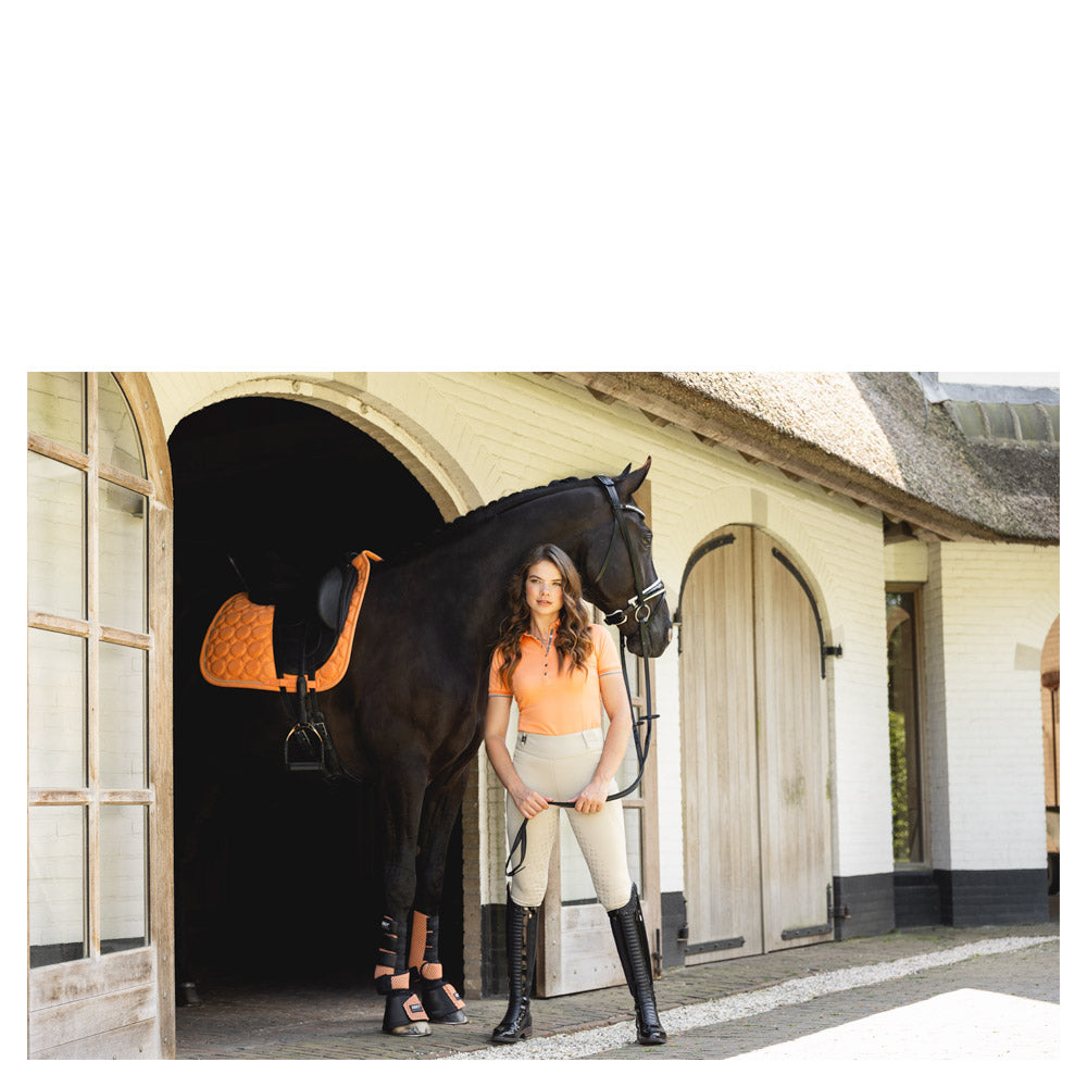 Anky Gold sunset suede dressage saddlepad