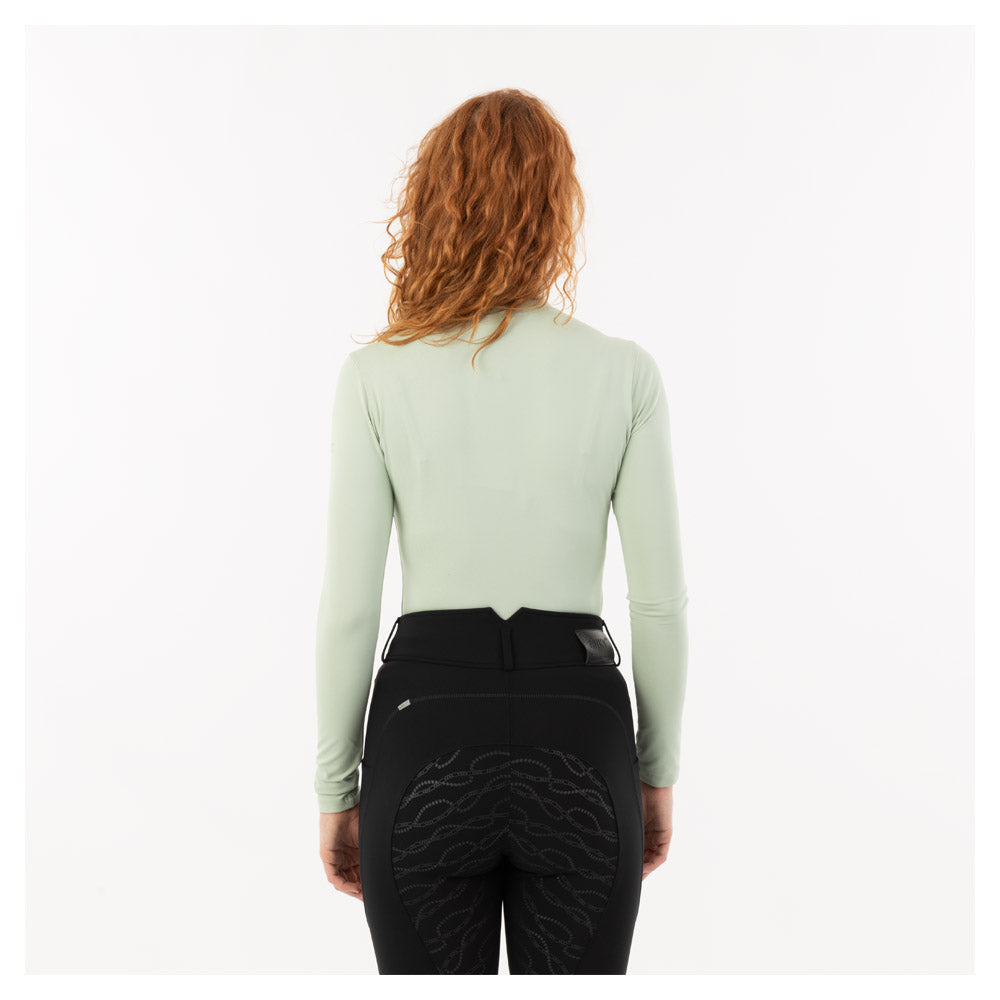 Anky Frosty Green glitter mockneck shirt