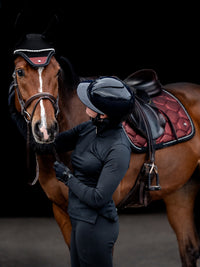 PS of Sweden Christmas stardust sparkly merlot Dressage saddlepad- cob size
