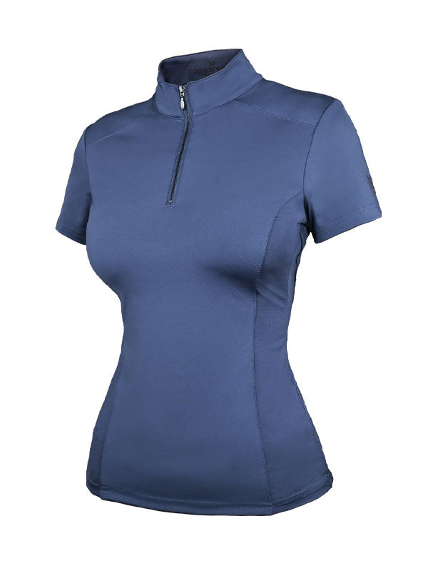 Equestrian Stockholm Dark Venice illusion short sleeve top