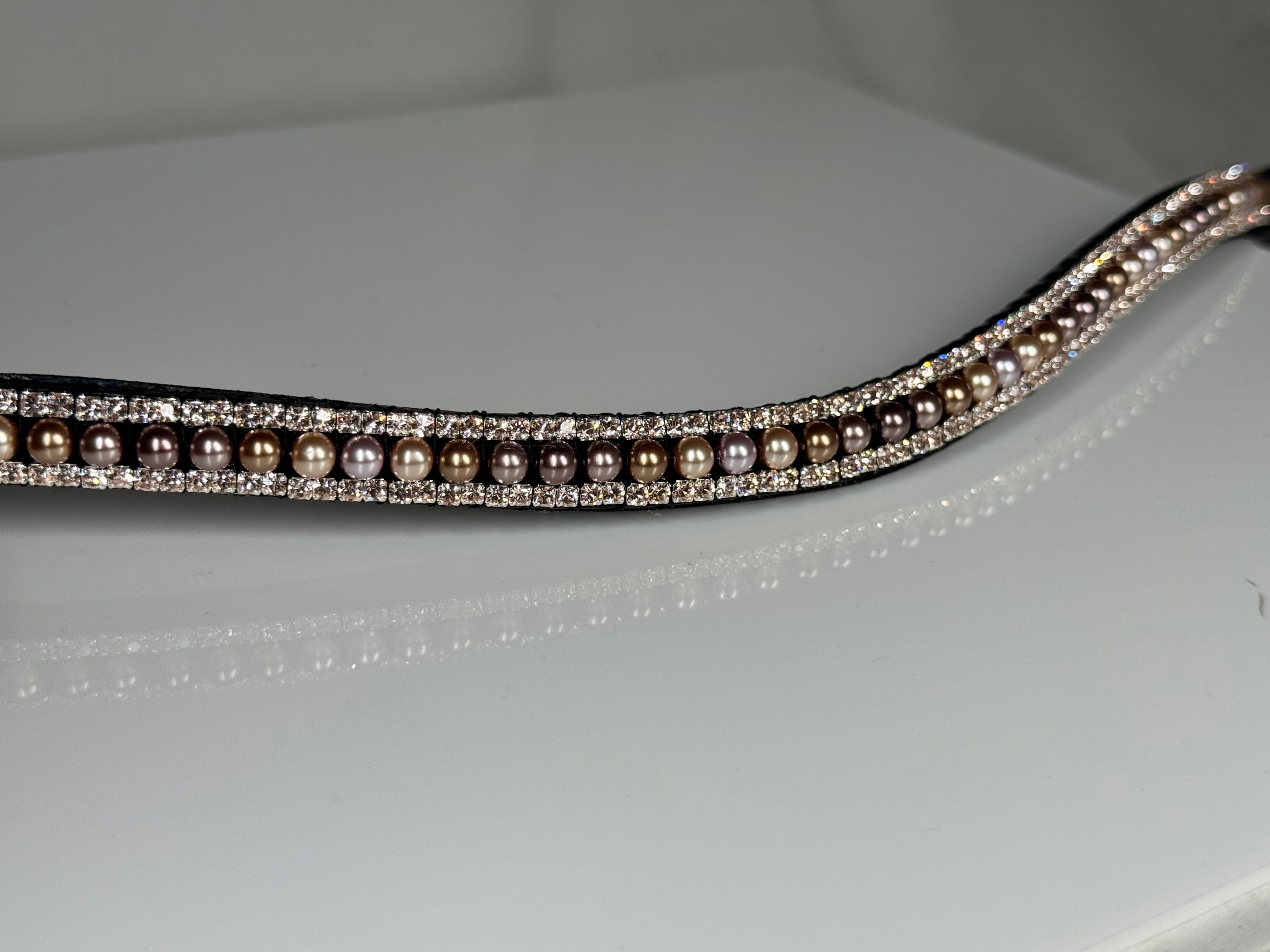 Equiture Rose gold wave fade pearl browband