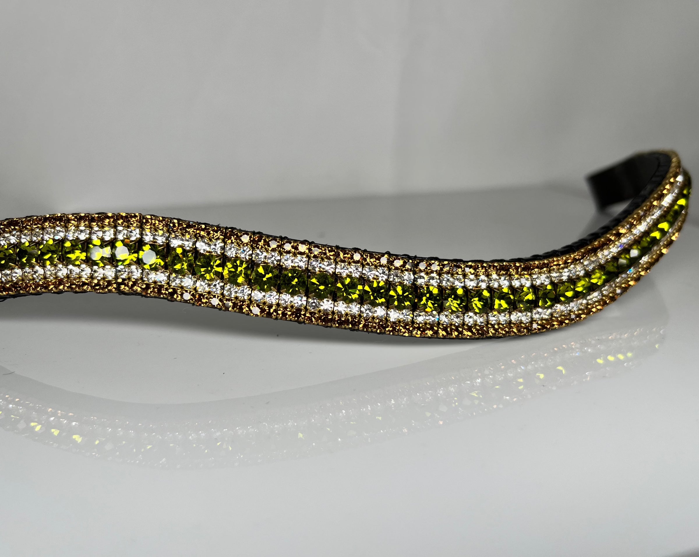 Equiture Olivine, clear and smoked topaz- Full, megabling curve, Havana