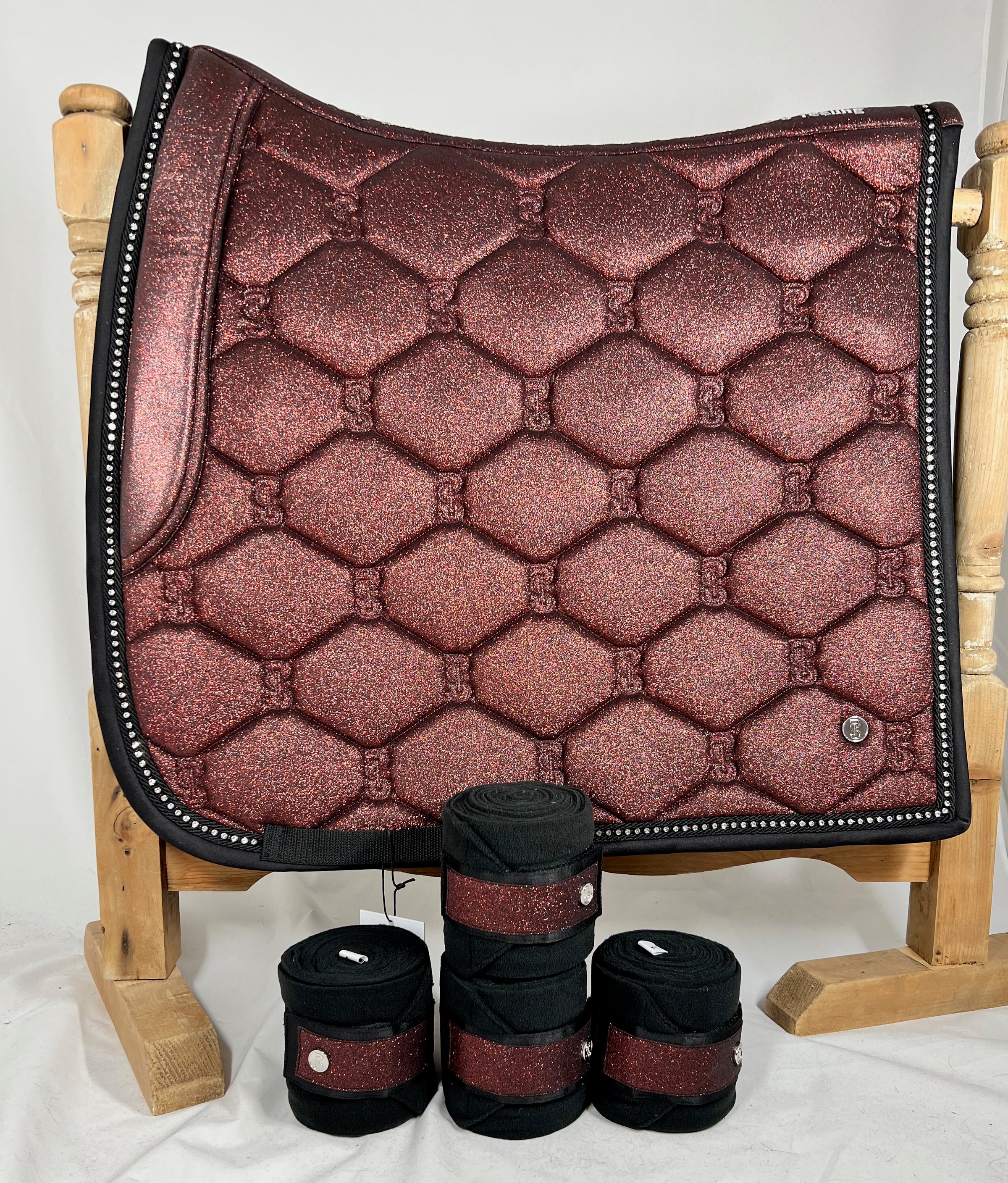 PS of Sweden Christmas stardust sparkly merlot Dressage set