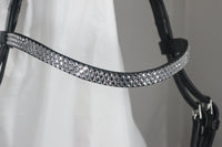BR Cambridge black leather snaffle bridle