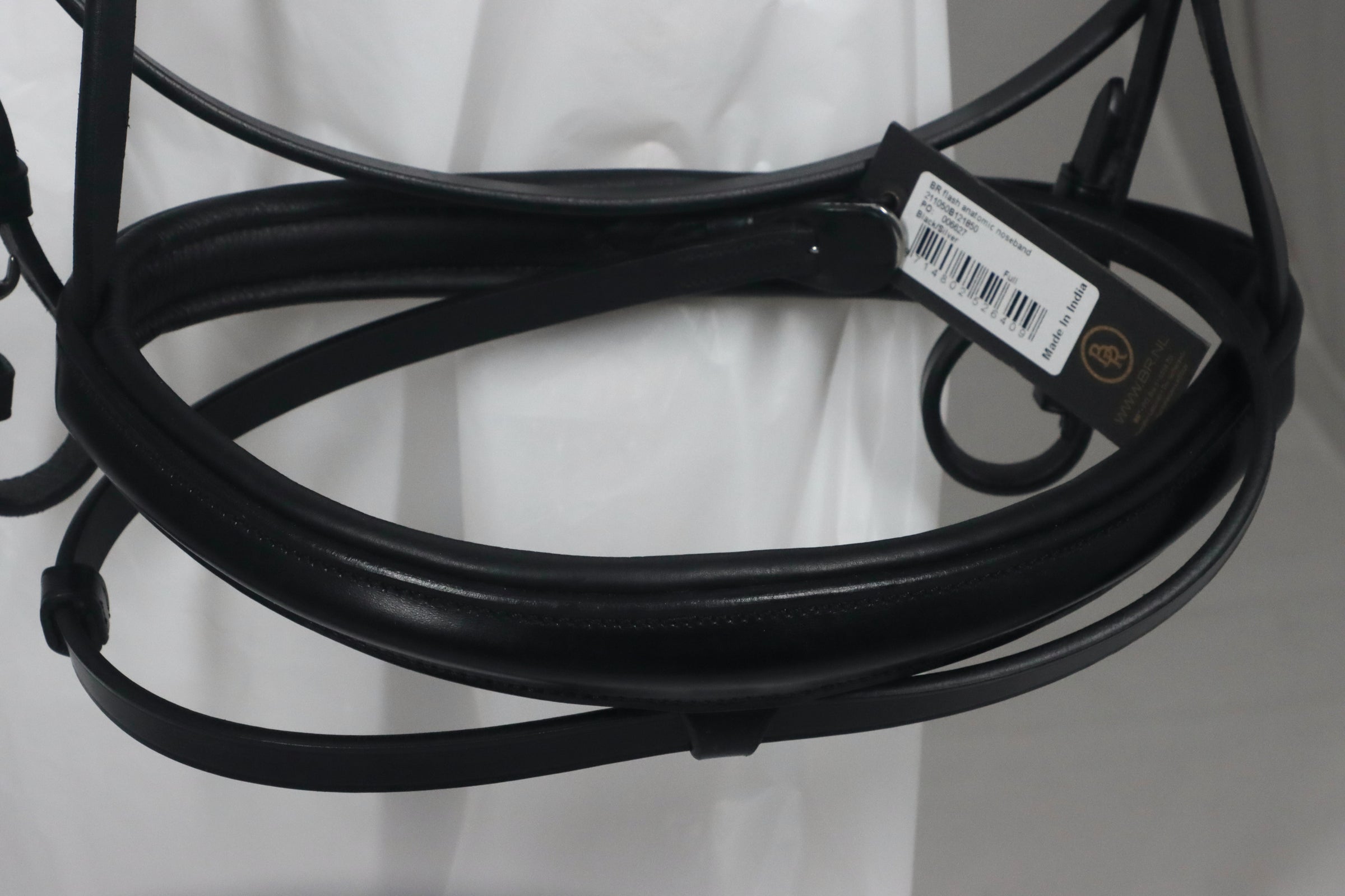 BR Cambridge black leather snaffle bridle