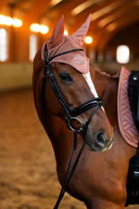 Equestrian stockholm coral fly veil
