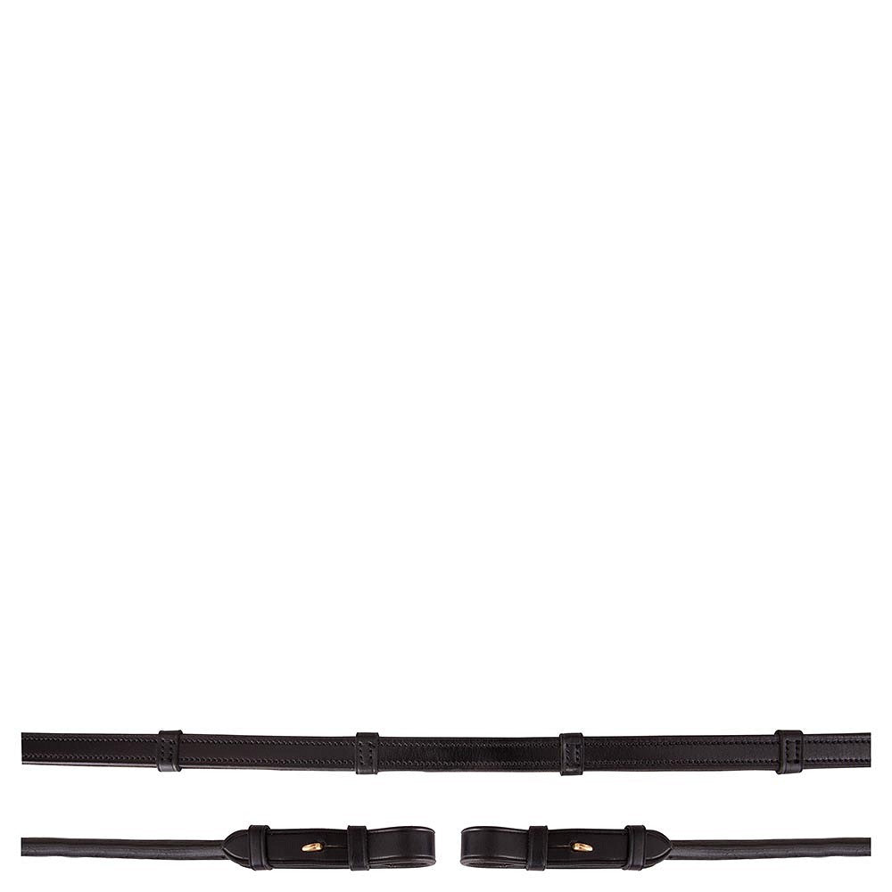 BR grip leather reins rolled