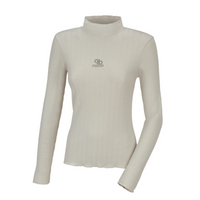 Pikeur selection roll neck top in Vintage mint