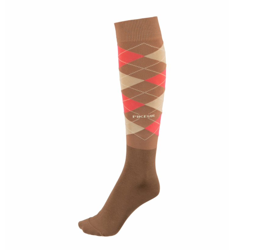 Pikeur Caramel checkered socks