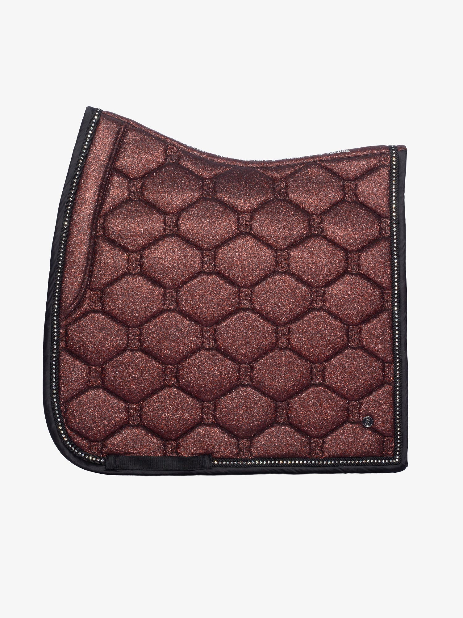 PS of Sweden Christmas stardust sparkly merlot Dressage saddlepad- cob size
