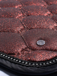 PS of Sweden Christmas stardust sparkly merlot Dressage saddlepad- cob size