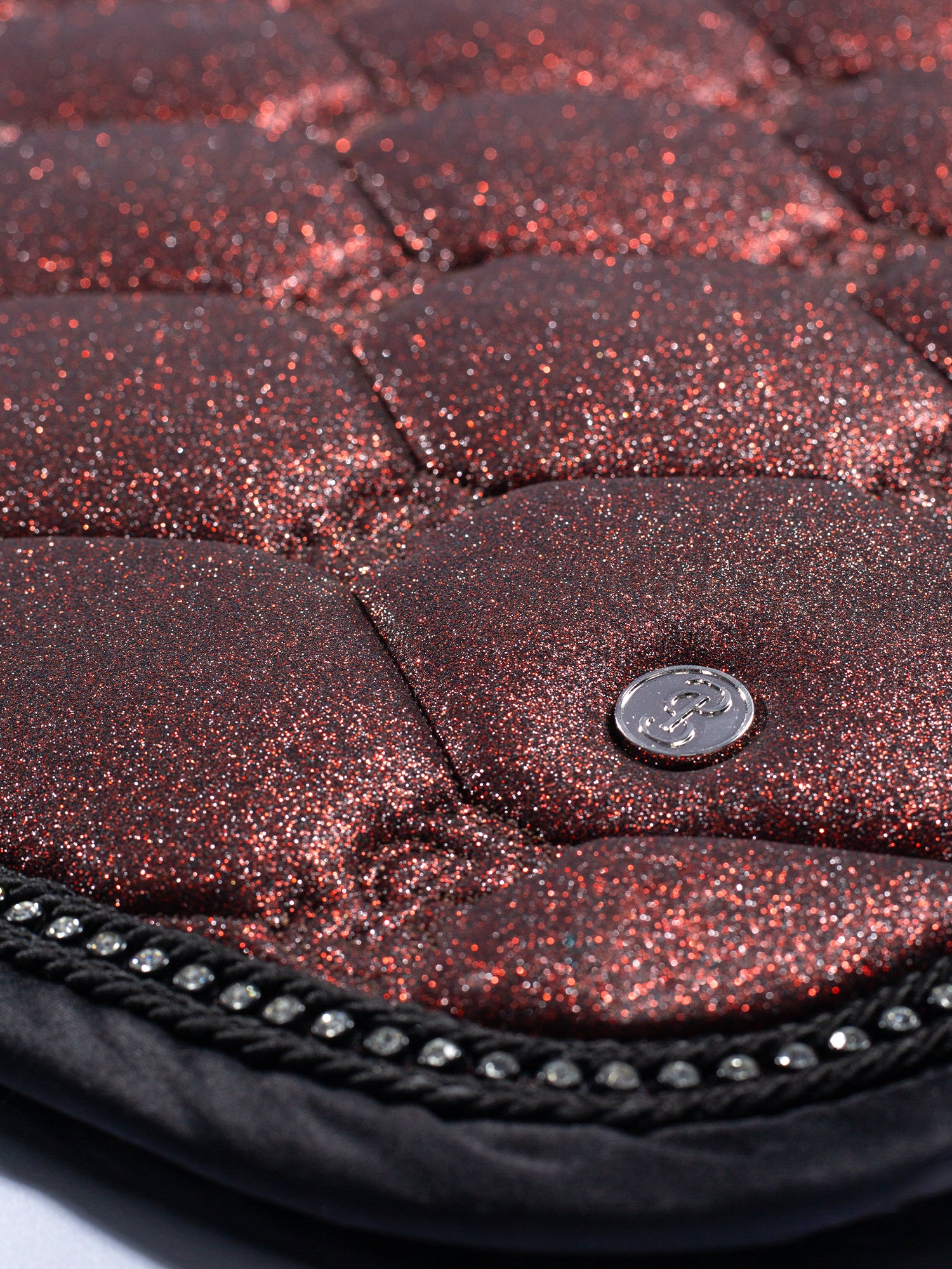 PS of Sweden Christmas stardust sparkly merlot Dressage saddlepad- cob size