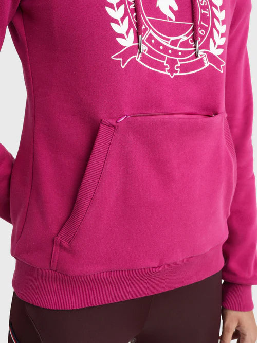 Tommy Hilfiger equestrian Italian wine hoody- 1 medium left