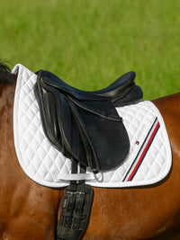 Tommy Hilfiger stanford dressage saddlepad in white