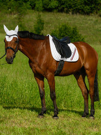 Tommy Hilfiger stanford dressage saddlepad in white