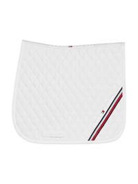 Tommy Hilfiger stanford dressage saddlepad in white