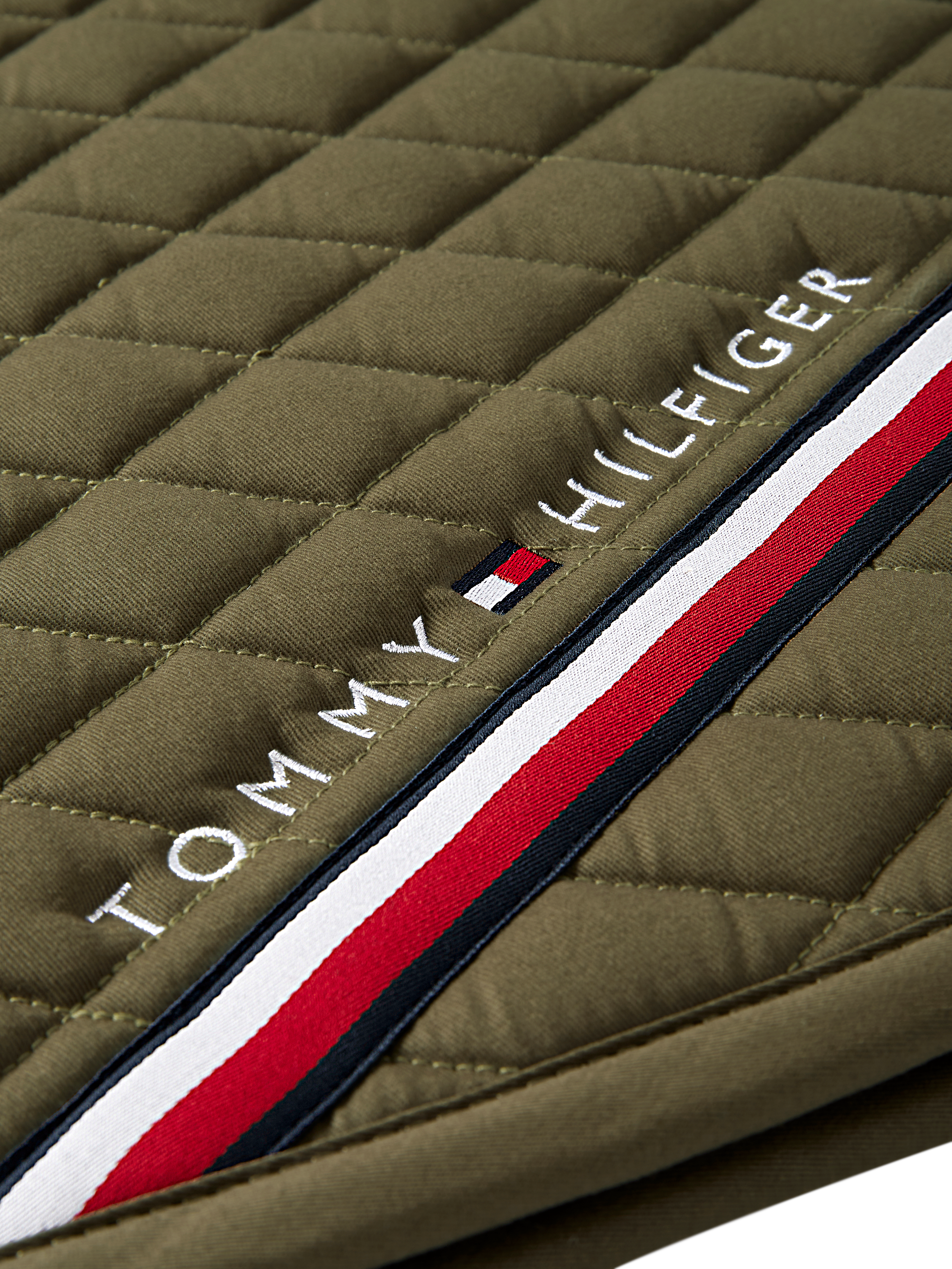 Tommy Hilfiger stanford dressage saddlepad in utility olive