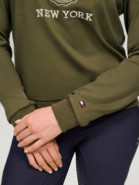 Tommy Hilfiger Evans graphic sweatshirt in Utiliy Olive