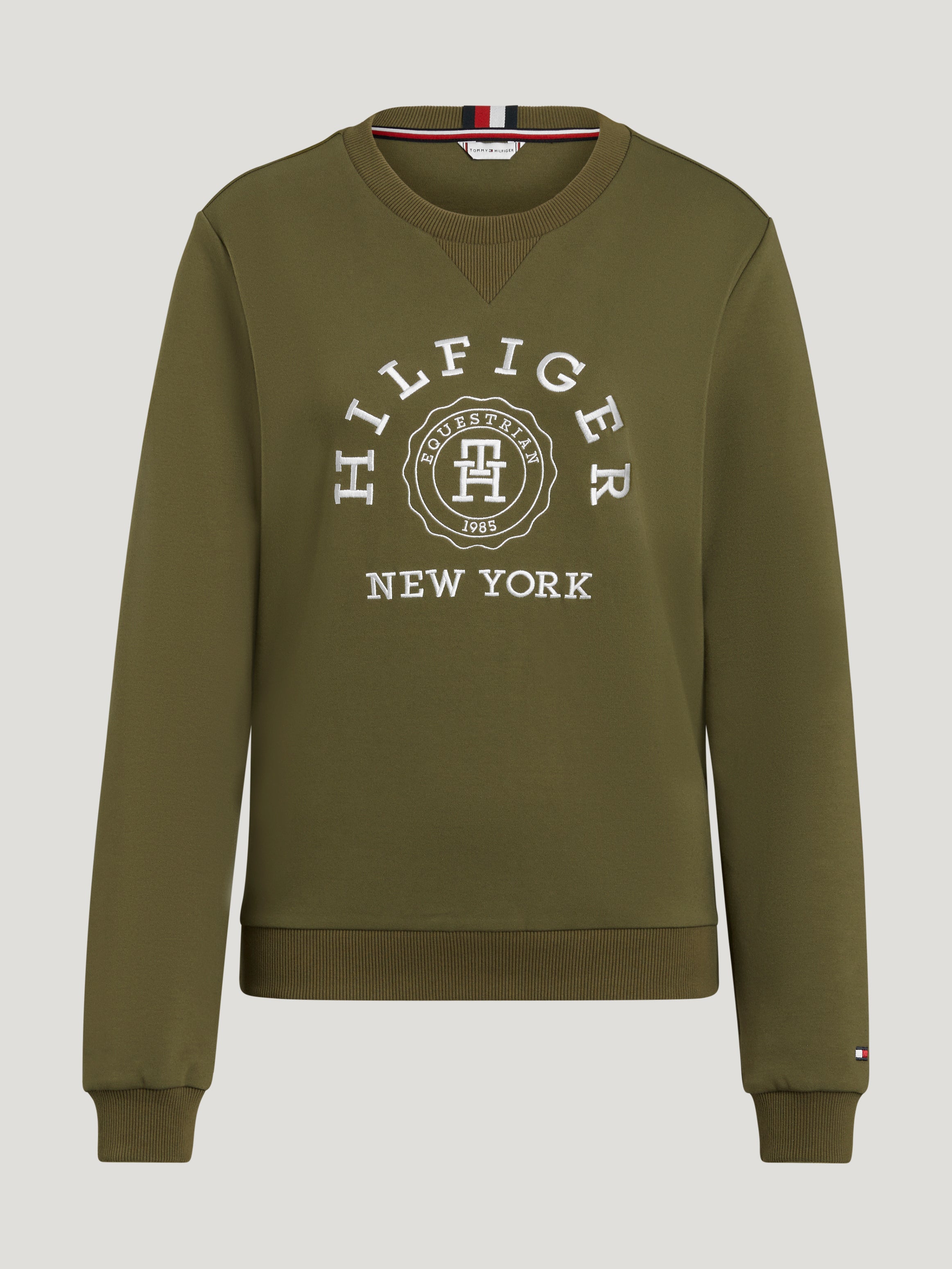 Tommy Hilfiger Evans graphic sweatshirt in Utiliy Olive