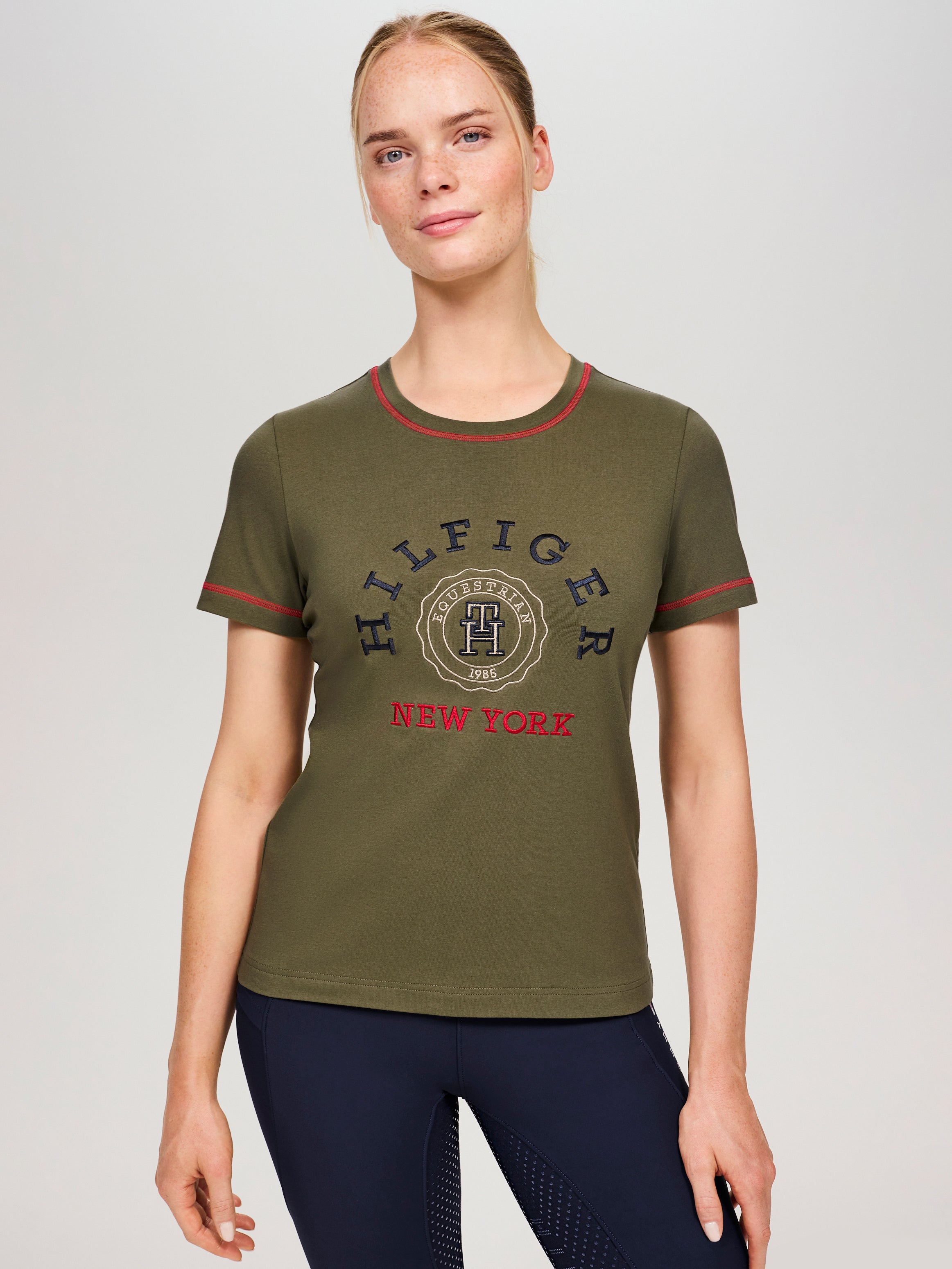 Tommy Hilfiger Newport graphic t-shirt in Utility Olive