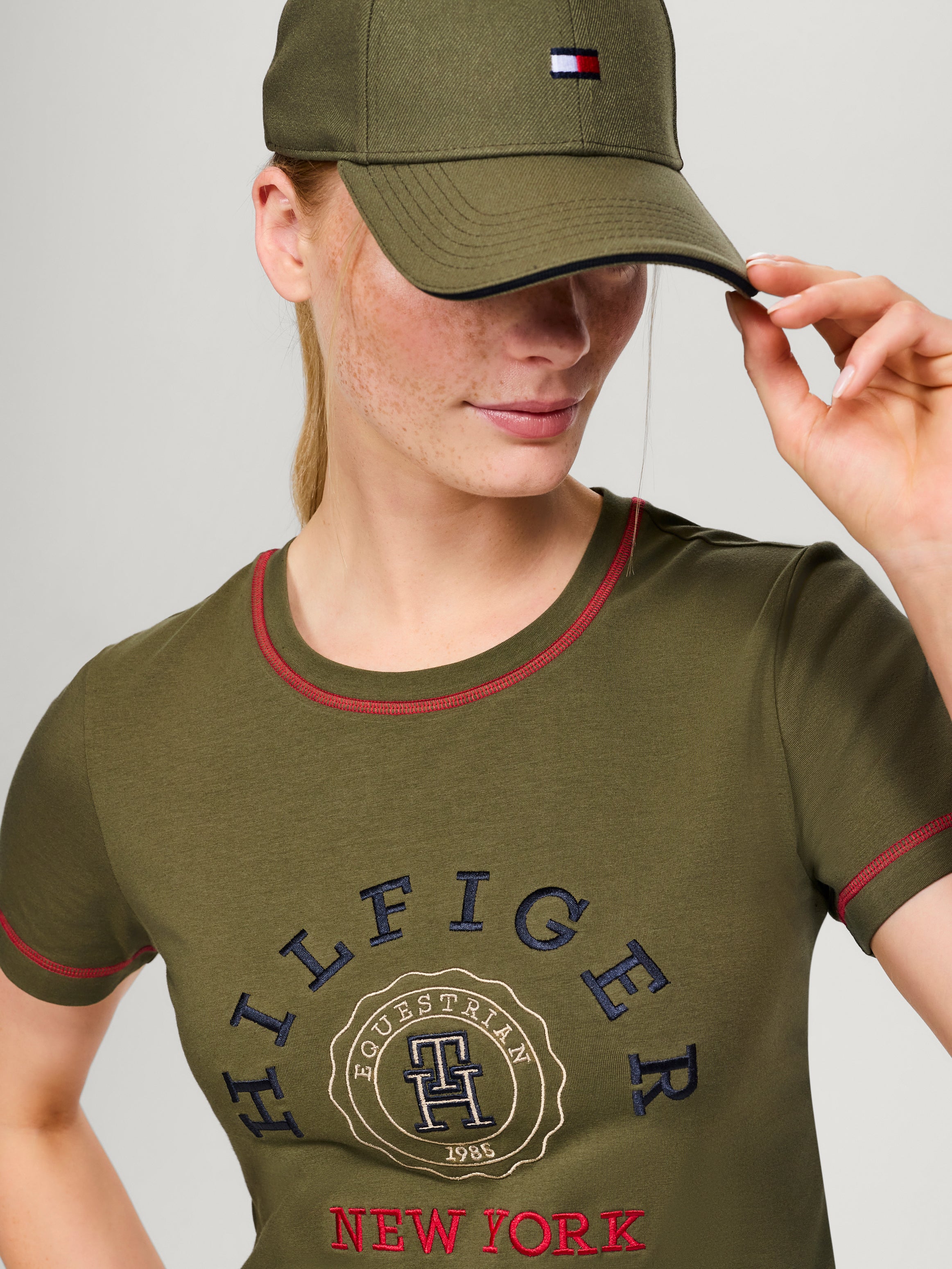 Tommy Hilfiger Newport graphic t-shirt in Utility Olive
