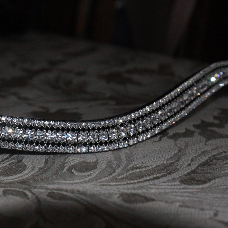 Equiture Clear, Jet and clear curve megabling browband