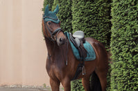 Eskadron Heritage Vintage green satin crystal pony dressage saddlepad