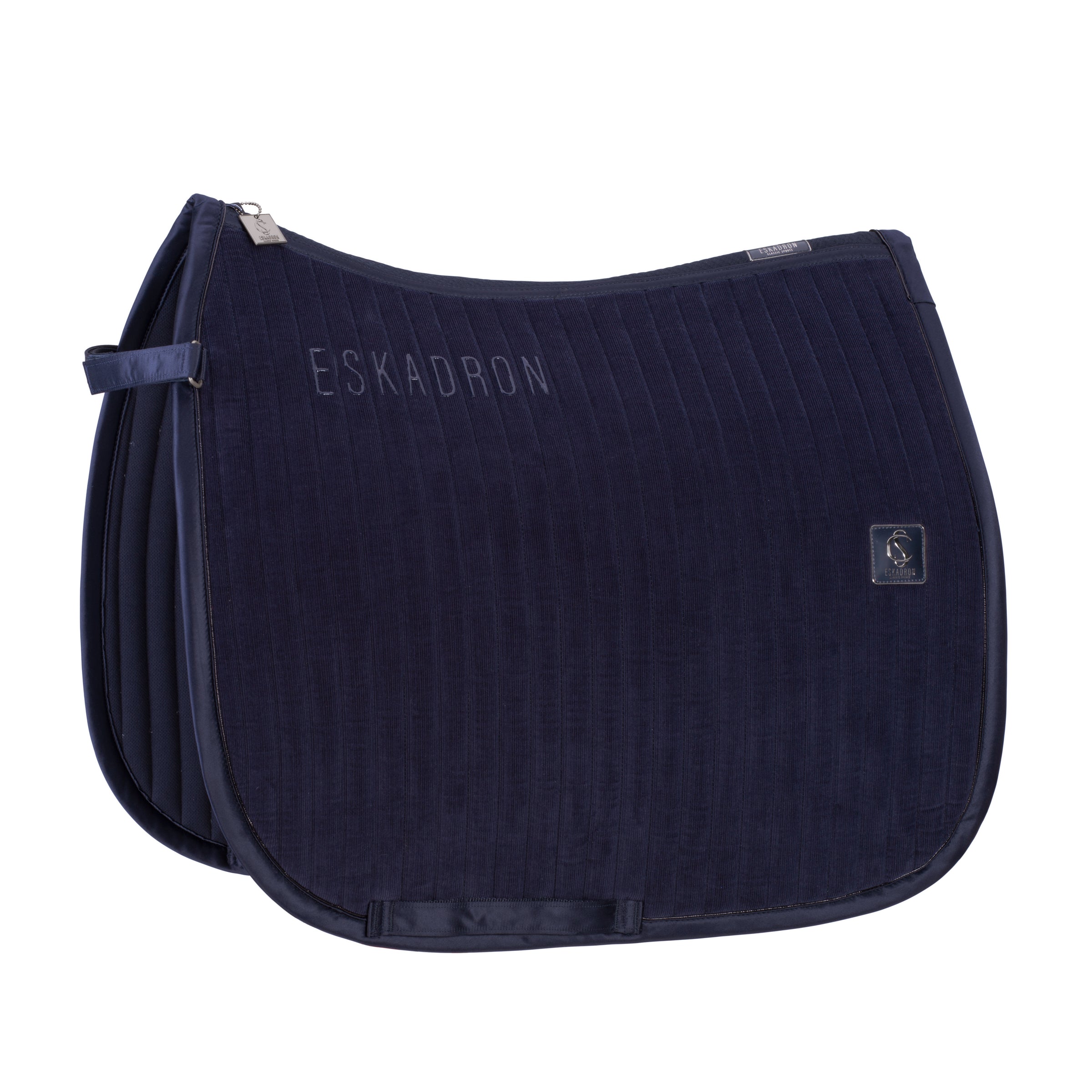 Eskadron Navy cord emblem saddlepad