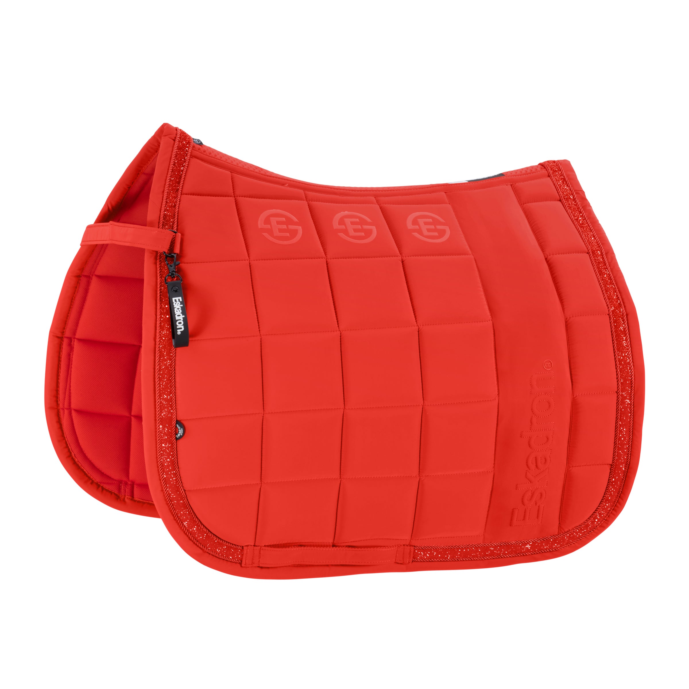 Eskadron Dynamic Poppy red big square jewel saddlepad