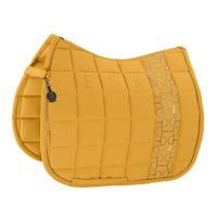 Eskadron Platinum golden yellow big square softshell saddlepad