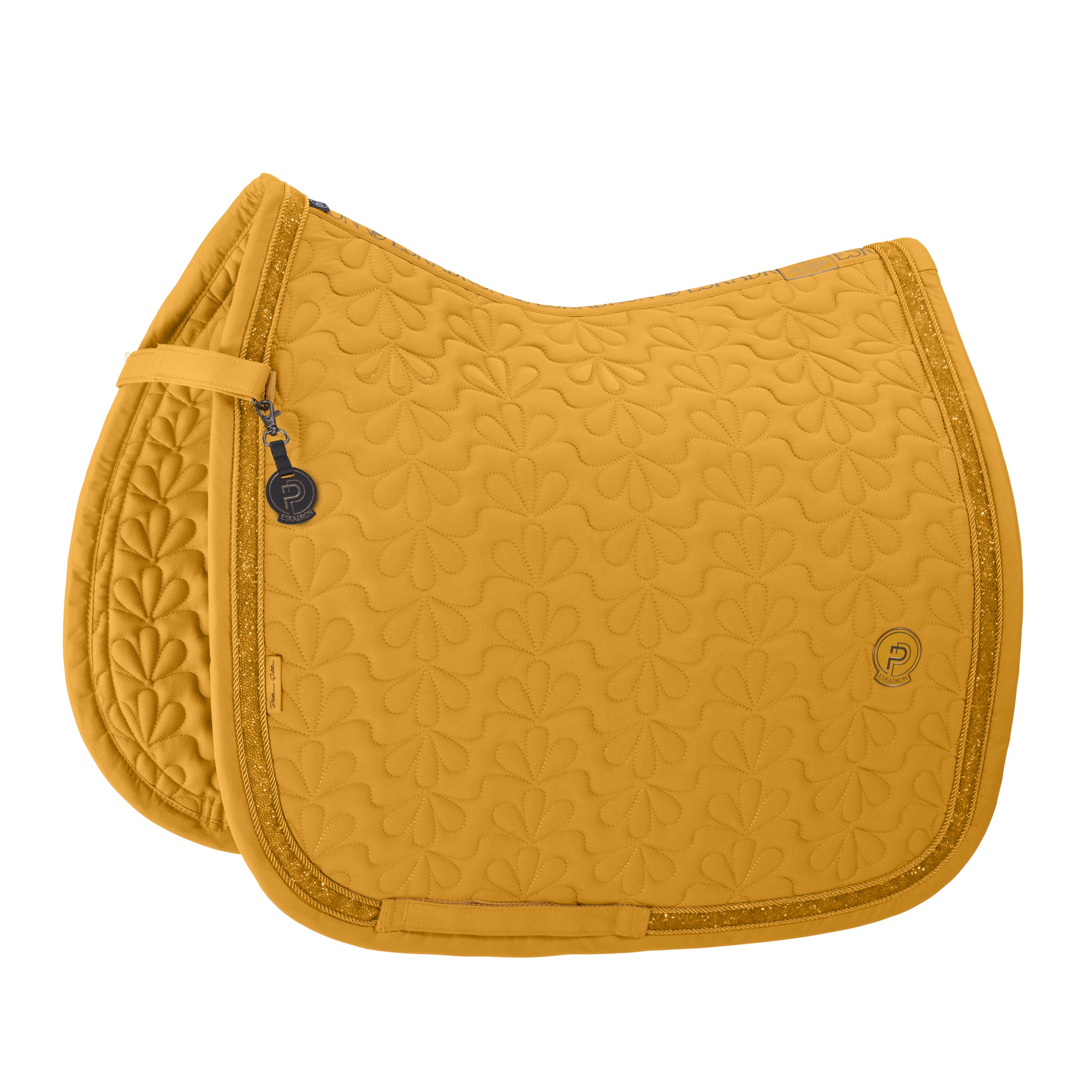 Eskadron Platinum Golden yellow Sparkle jewel saddlepad