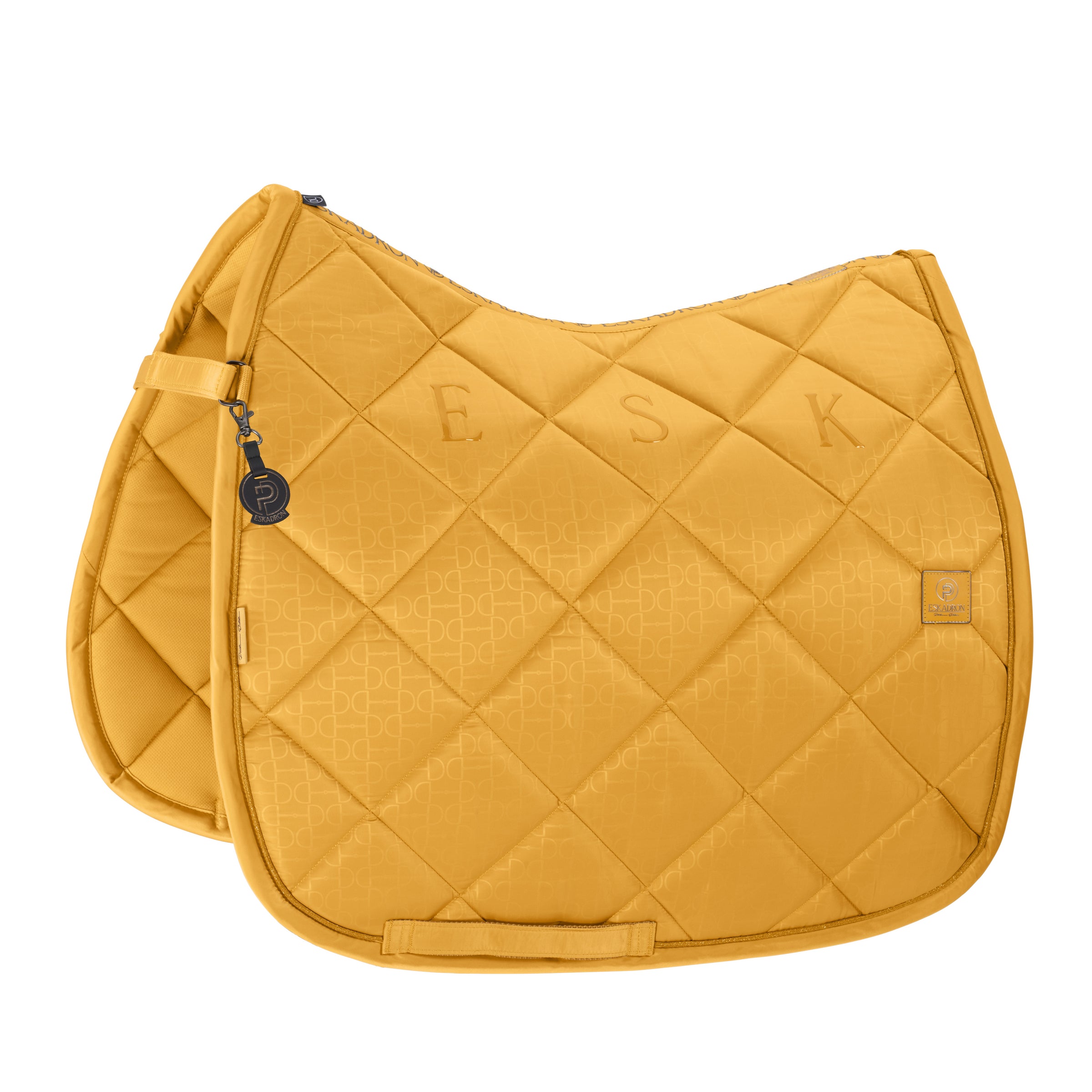 Eskadron Platinum golden yellow Glossy bit saddlepad