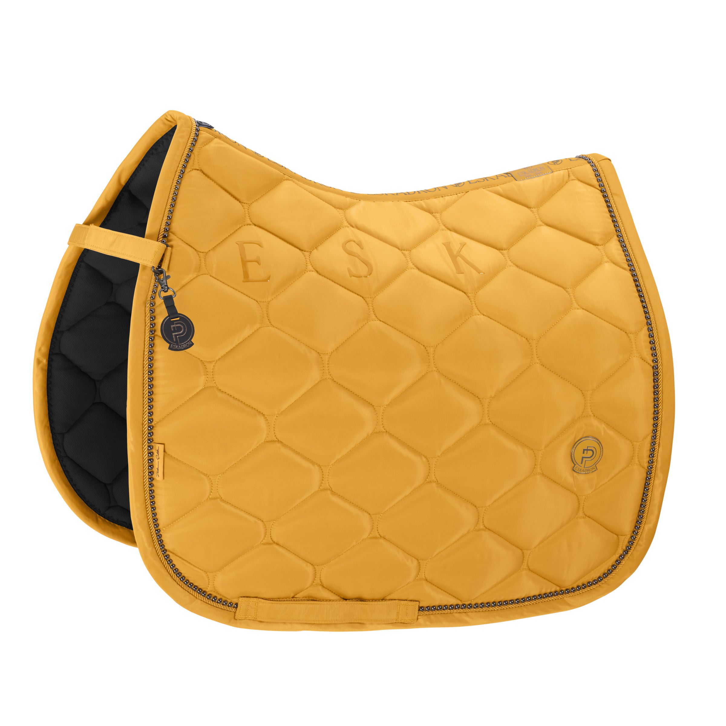 Eskadron Platinum Golden yellow highgloss pearls saddlepad