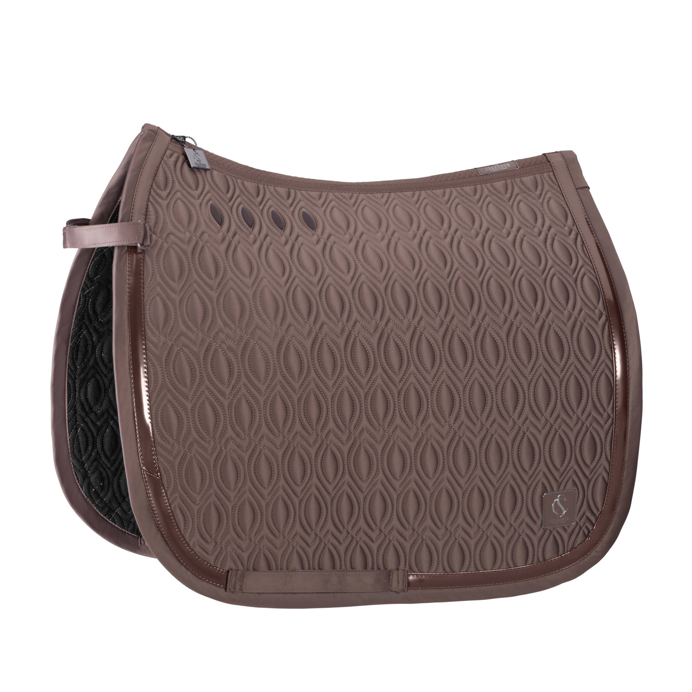 Eskadron Deep taupe cmattgloss contrast saddlepad