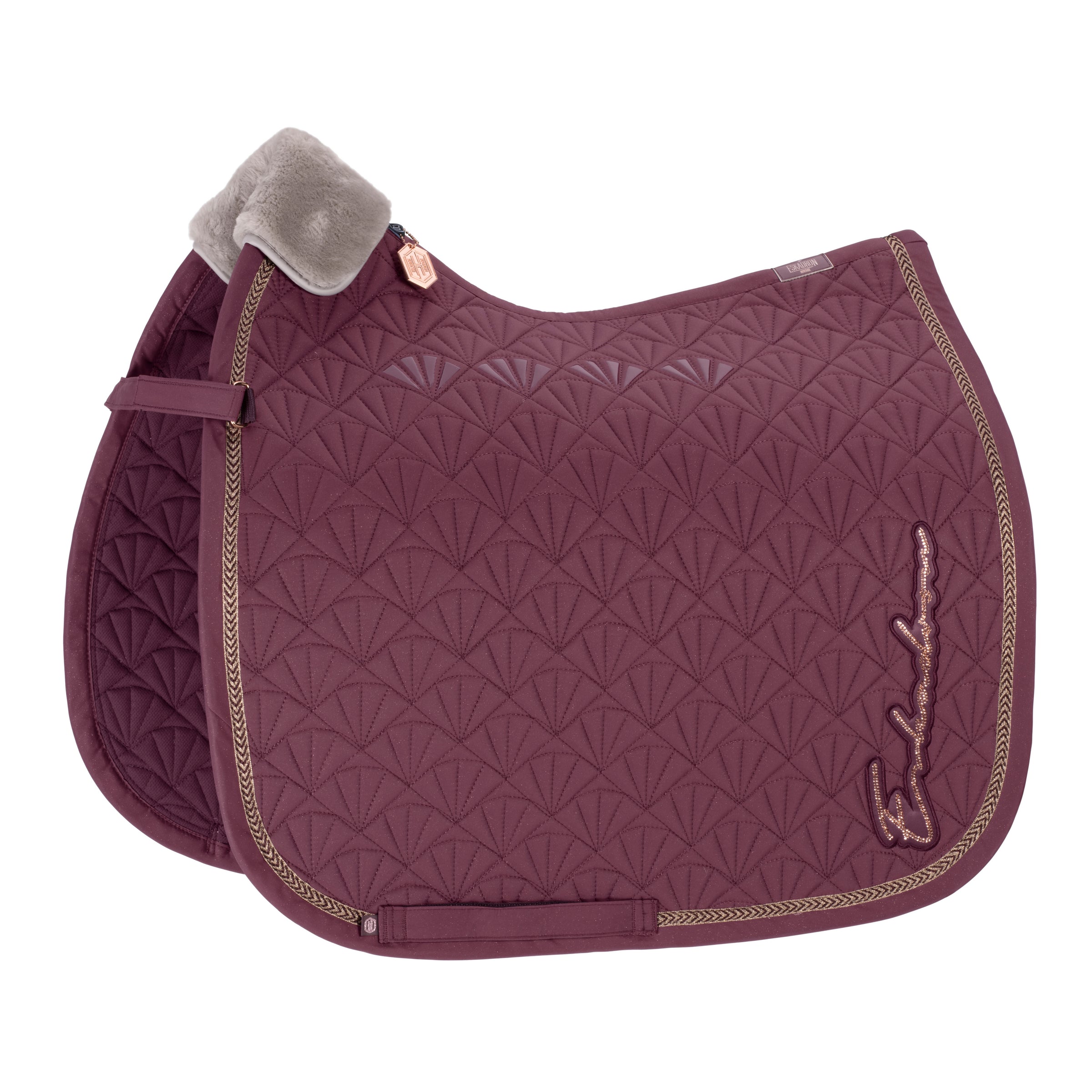 Eskadron Heritage Cassis sparkle Peacock  Jump saddlepad