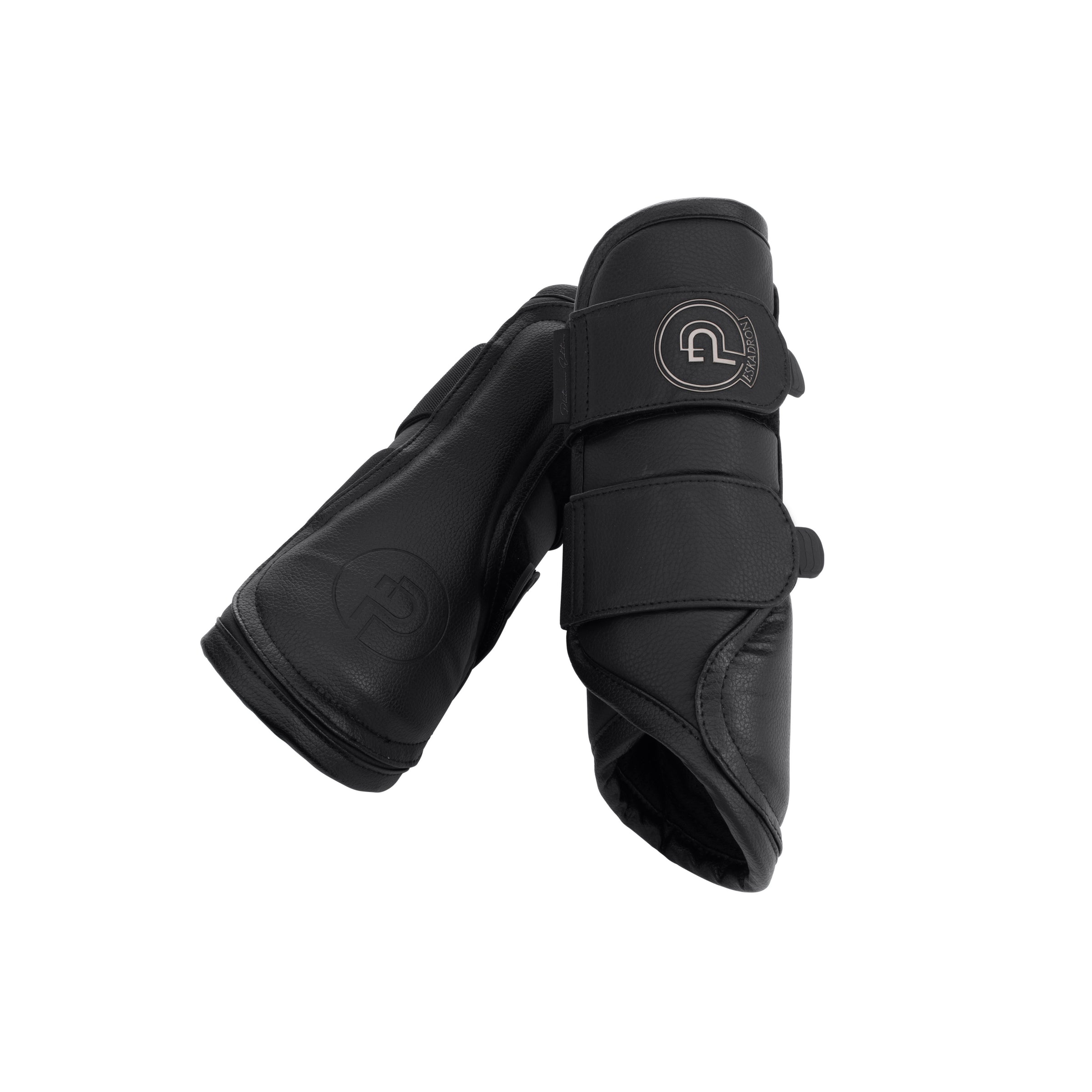 Eskadron Platinum black Faux leather brushing boots