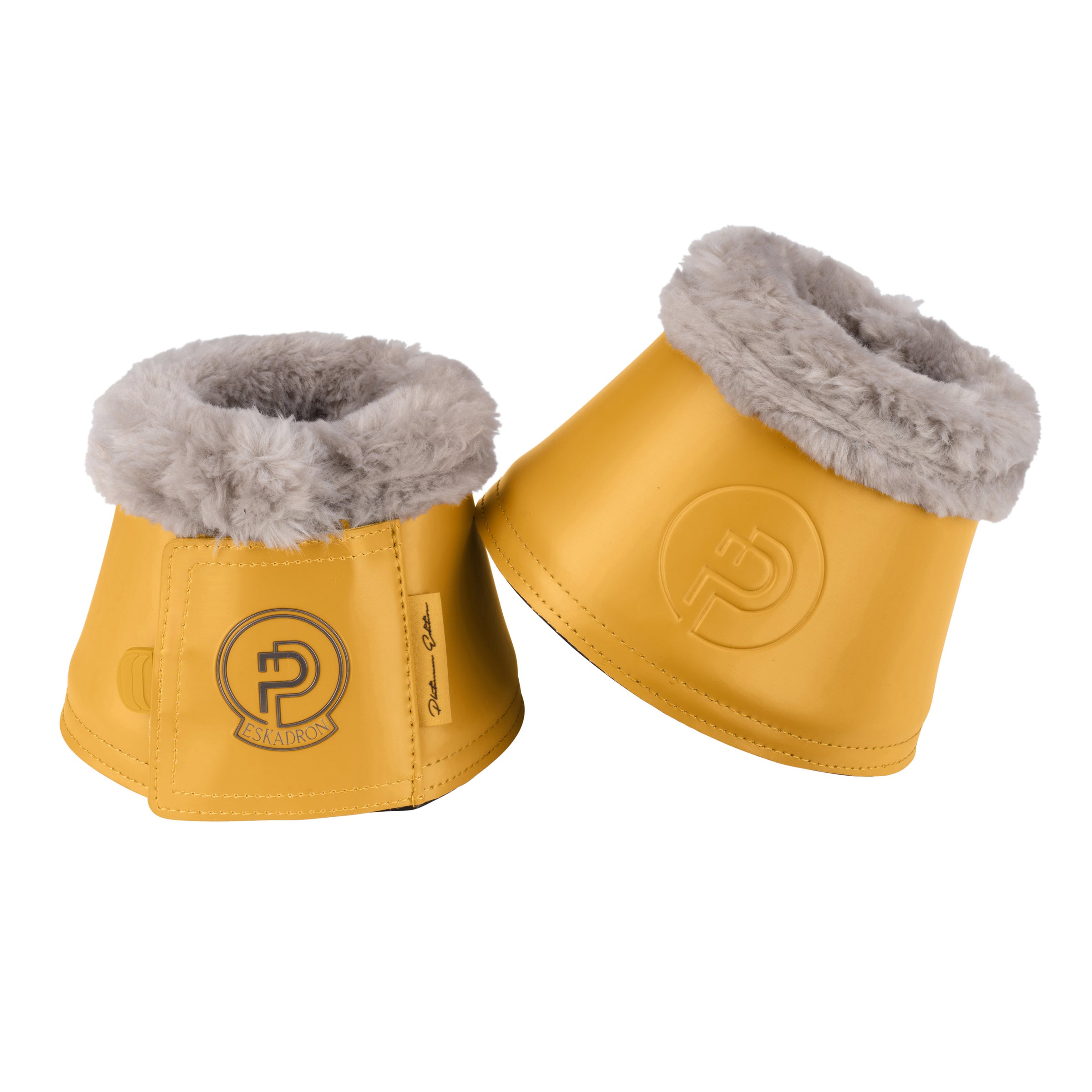 Eskadron Platinum golden yellow softslate faux fur overreach boots